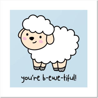 cute sheep Posters and Art
